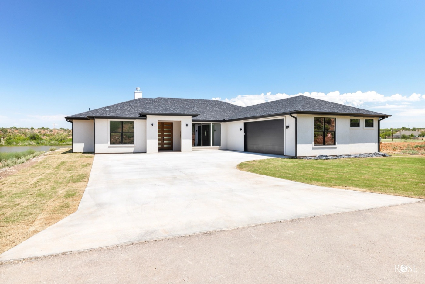 Modern single-story home in San Angelo, the kind of house Goodfellow families rent or buy off base
